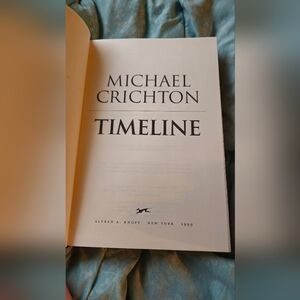 Michael Crichton 'Timeline' Book